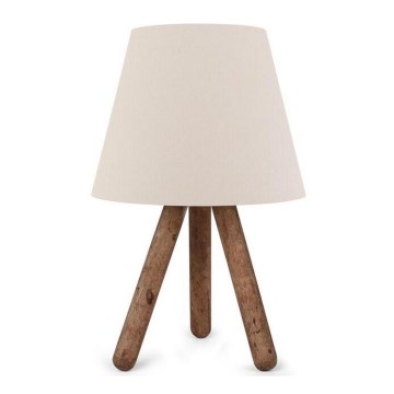 Pöytälamppu AYD 1xE27/60W/230V beige/ruskea