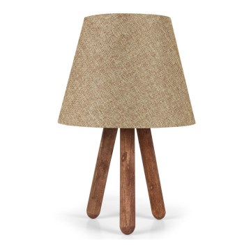 Pöytälamppu AYD 1xE27/60W/230V beige/ruskea