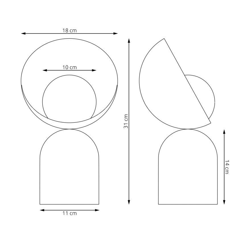 Pöytälamppu BOTO 1xG9/8W/230V harmaa
