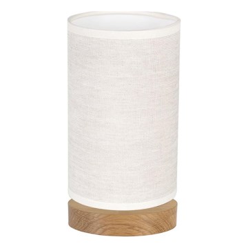 Pöytälamppu FIRE 1xE27/25W/230V tammi/beige