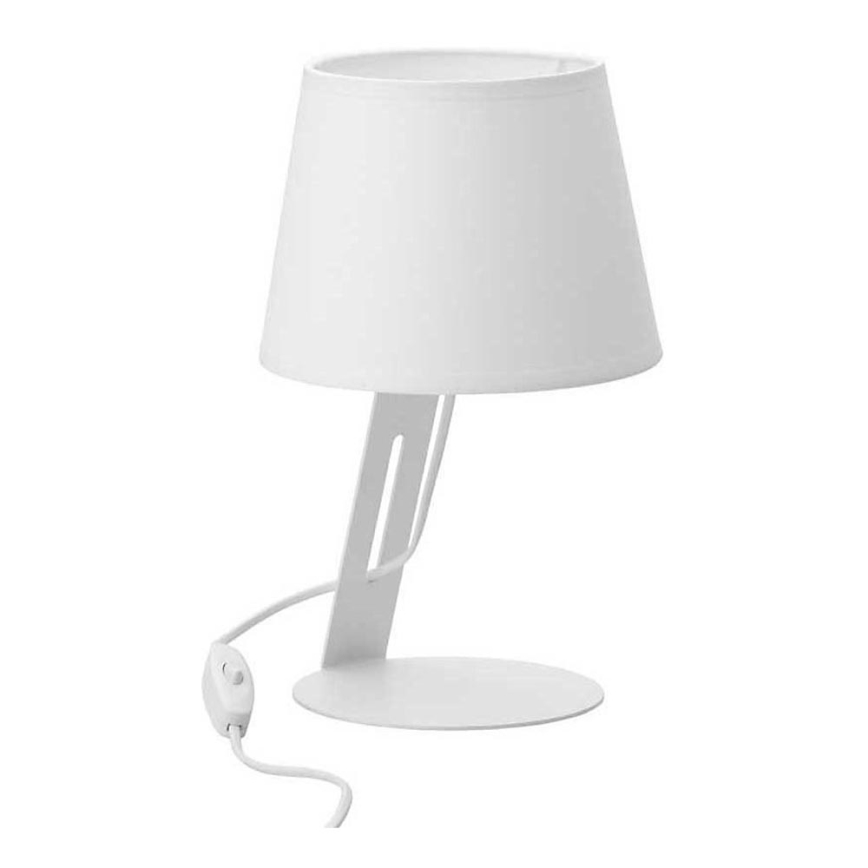 Pöytälamppu GRACIA 1xE27/60W/230V valkoinen