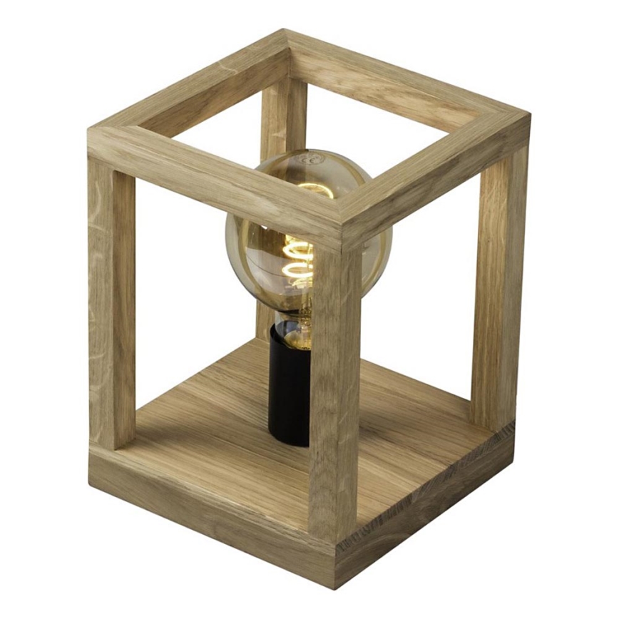 Pöytälamppu KAGO 1xE27/60W/230V mattapintainen tammi