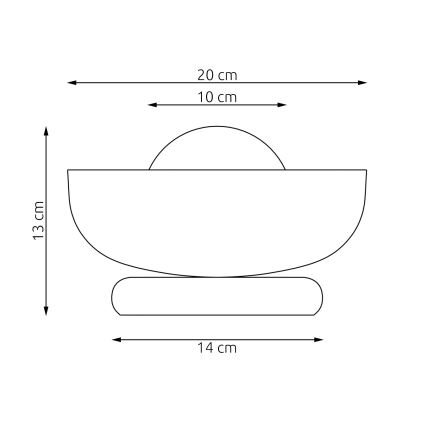 Pöytälamppu OZZY 1xG9/8W/230V musta