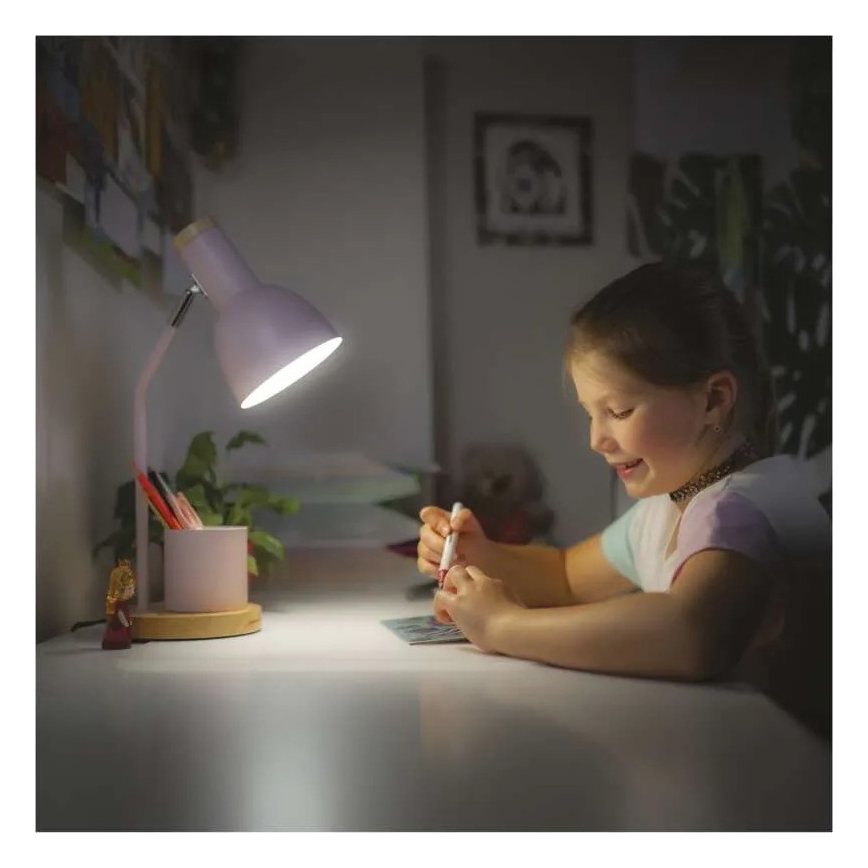 Pöytälamppu POPPY 1xE27/25W/230V vaaleanpunainen