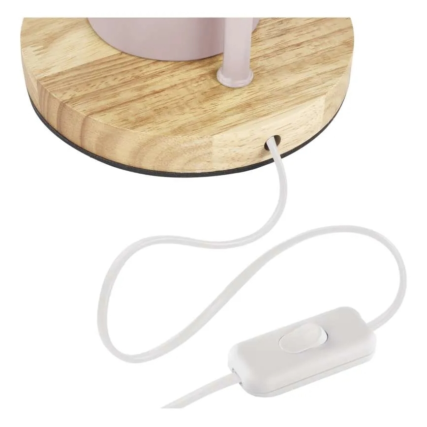 Pöytälamppu POPPY 1xE27/25W/230V vaaleanpunainen