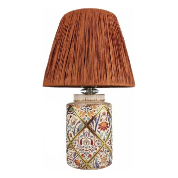 Pöytälamppu RAMZES 1xE27/40W/230V, raffia-varjostin