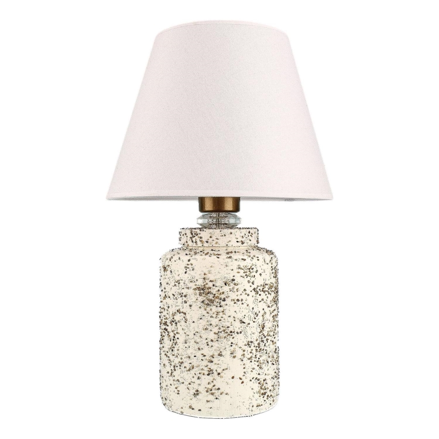 Pöytälamppu RAMZES 1xE27/40W/230V valkoinen/beige