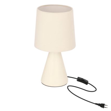 Pöytälamppu SATTI 1xE14/40W/230V kermanvärinen