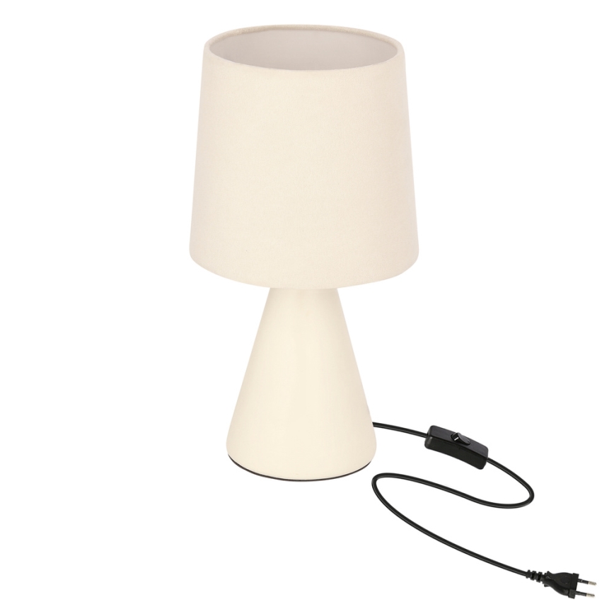 Pöytälamppu SATTI 1xE14/40W/230V kermanvärinen