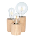 Pöytälamppu VINCENT 3xE27/15W/230V tammi