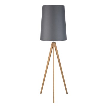 Pöytälamppu WALZ 1xE27/25W/230V harmaa/puu