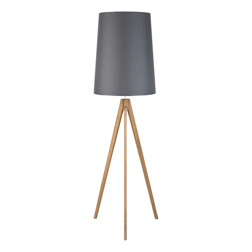 Pöytälamppu WALZ 1xE27/25W/230V harmaa/puu
