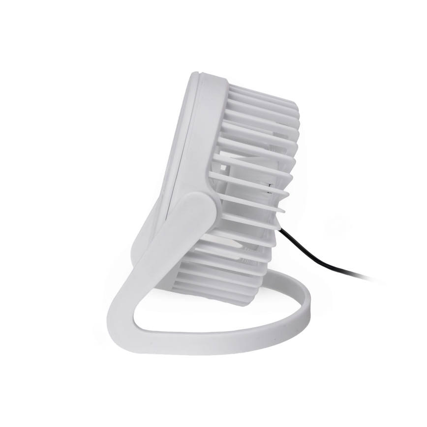Pöytätuuletin USB, halkaisija 15 cm, valkoinen