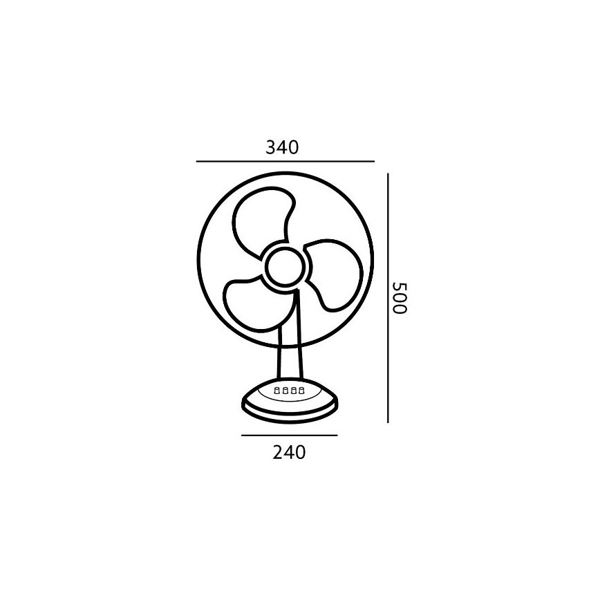 Pöytätuuletin VIENTO 40W / 230V valkoinen