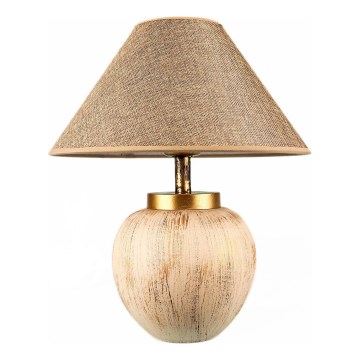 Pöytävalaisin 1xE27/40W/230V beige