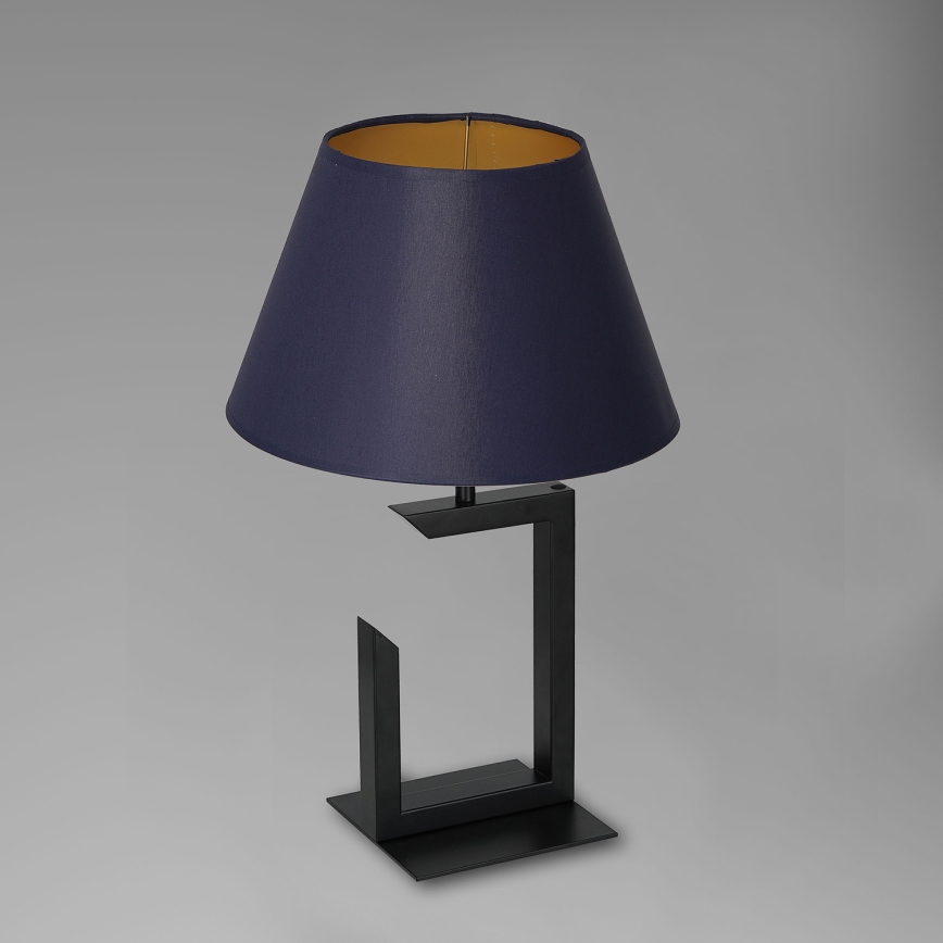 Pöytävalaisin 1xE27/60W/230V 45 cm sininen/kulta
