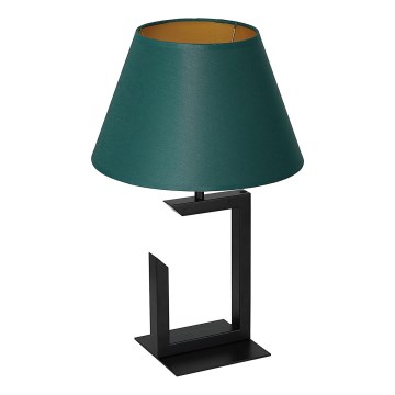 Pöytävalaisin 1xE27/60W/230V 45 cm vihreä/kulta