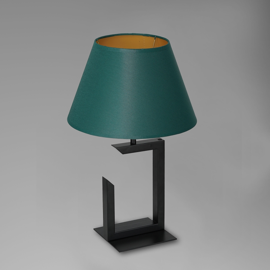 Pöytävalaisin 1xE27/60W/230V 45 cm vihreä/kulta