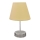 Pöytävalaisin 1xE27/60W/230V beige/kiiltävä kromi