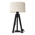 Pöytävalaisin ALBA 1xE27/15W/230V kerma/mänty