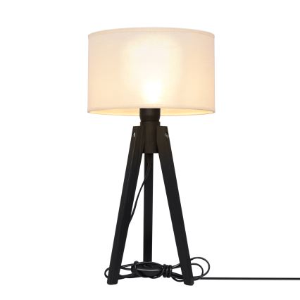 Pöytävalaisin ALBA 1xE27/15W/230V kerma/mänty