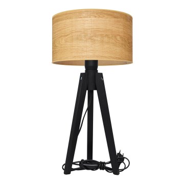 Pöytävalaisin ALBA 1xE27/15W/230V ruskea/mänty