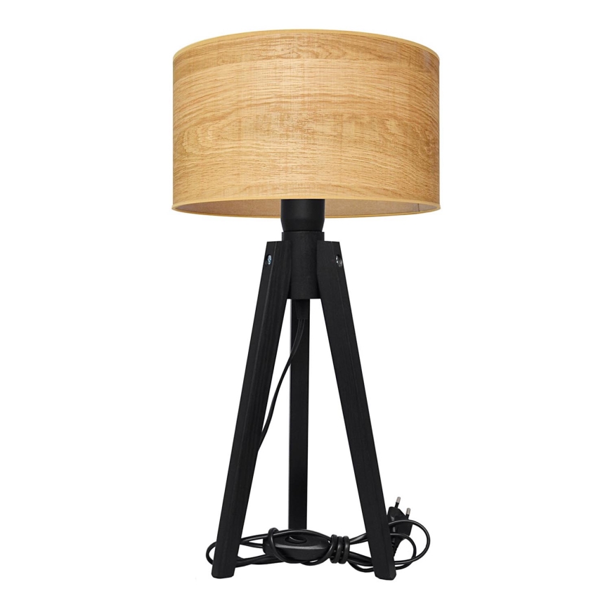 Pöytävalaisin ALBA 1xE27/15W/230V ruskea/mänty