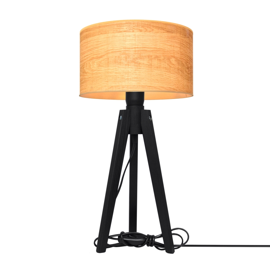 Pöytävalaisin ALBA 1xE27/15W/230V ruskea/mänty