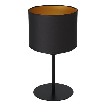 Pöytävalaisin ARDEN 1xE27/60W/230V d. 18 cm musta/kulta