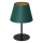 Pöytävalaisin ARDEN 1xE27/60W/230V d. 20 cm vihreä/kulta