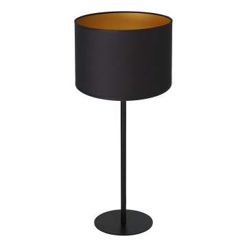 Pöytävalaisin ARDEN 1xE27/60W/230V d. 25 cm musta/kultainen