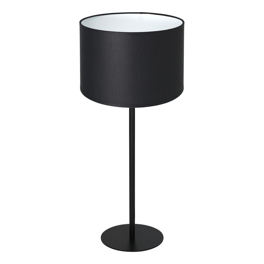 Pöytävalaisin ARDEN 1xE27/60W/230V d. 25 cm musta/valkoinen