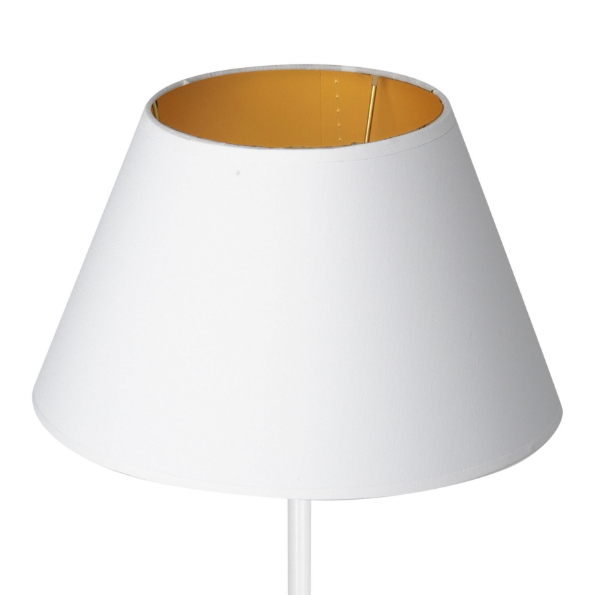 Pöytävalaisin ARDEN 1xE27/60W/230V d. 30 cm valkoinen/kulta