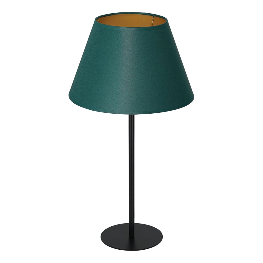 Pöytävalaisin ARDEN 1xE27/60W/230V d. 30 cm vihreä/kulta