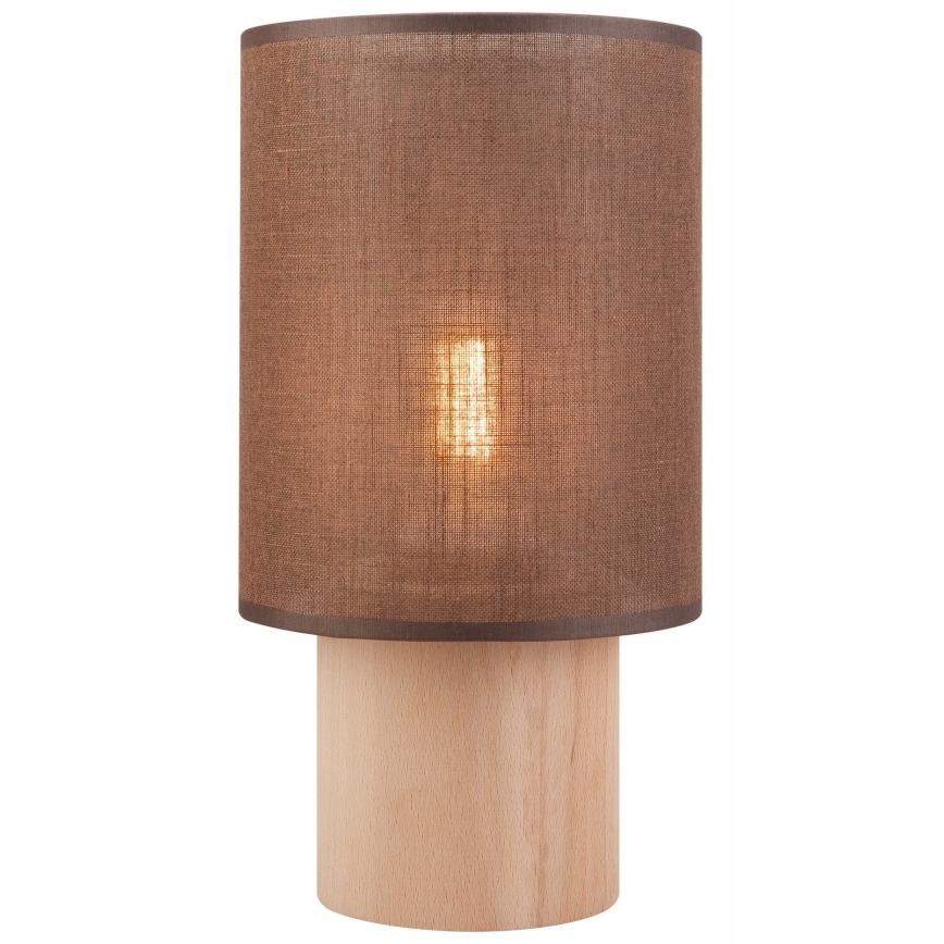 Pöytävalaisin ARI TABLE 1xE27/60W/230V ruskea/pyökki