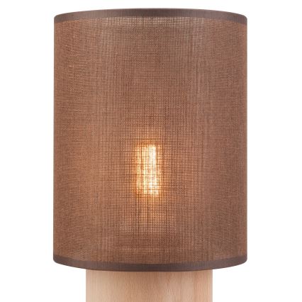 Pöytävalaisin ARI TABLE 1xE27/60W/230V ruskea/pyökki