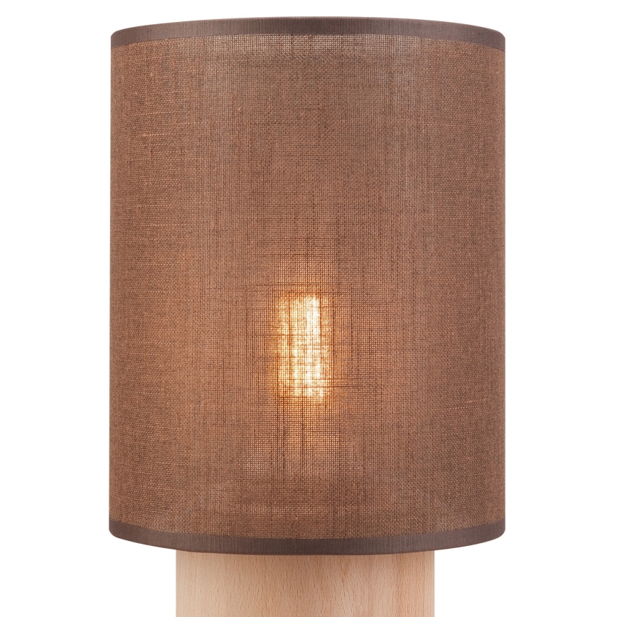 Pöytävalaisin ARI TABLE 1xE27/60W/230V ruskea/pyökki