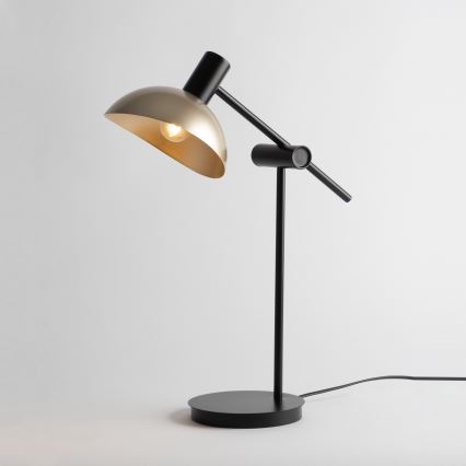 Pöytävalaisin ARTIS 1xE14/40W/230V musta/kulta