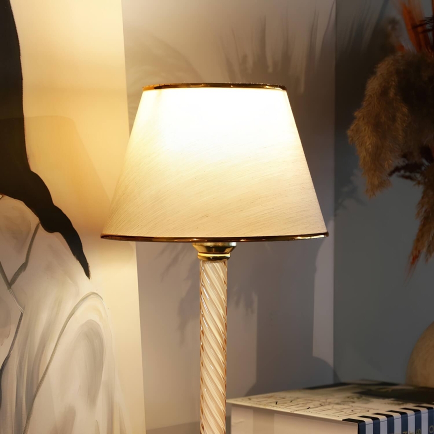 Pöytävalaisin AYD 1xE27/40W/230V beige/kultainen