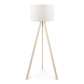 Pöytävalaisin AYD 1xE27/60W/230V valkoinen/beige