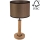 Pöytävalaisin BENITA 1xE27/60W/230V 48 cm ruskea/tammi – FSC sertifioitu