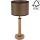 Pöytävalaisin BENITA 1xE27/60W/230V 61 cm ruskea/tammi – FSC sertifioitu