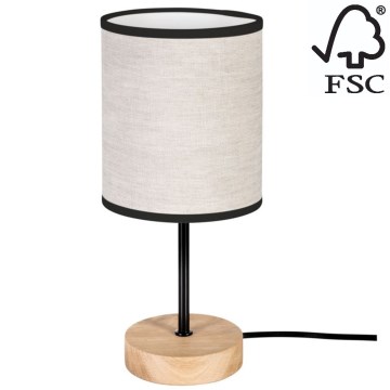 Pöytävalaisin BOHO 1xE27/25W/230V tammi - FSC-sertifioitu