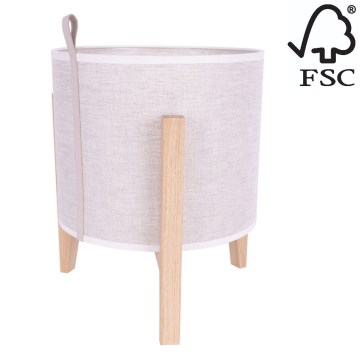 Pöytävalaisin CASIOPEA 1xE27/40W/230V 30 cm tammi – FSC sertifioitu
