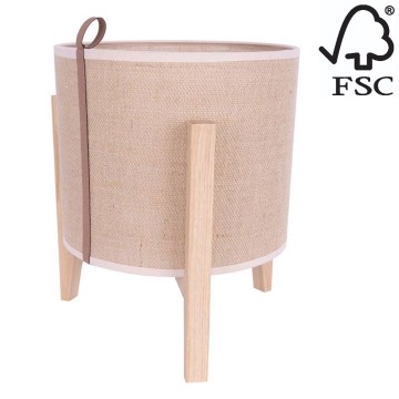 Pöytävalaisin CASIOPEA 1xE27/40W/230V 30 cm tammi – FSC sertifioitu