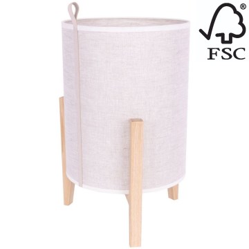 Pöytävalaisin CASIOPEA 1xE27/40W/230V 40 cm tammi – FSC sertifioitu