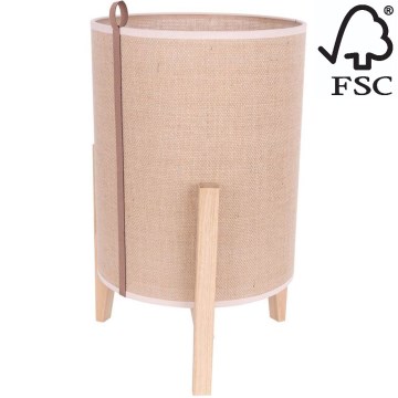 Pöytävalaisin CASIOPEA 1xE27/40W/230V 40 cm tammi – FSC sertifioitu