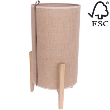 Pöytävalaisin CASIOPEA 1xE27/40W/230V 50 cm tammi – FSC sertifioitu