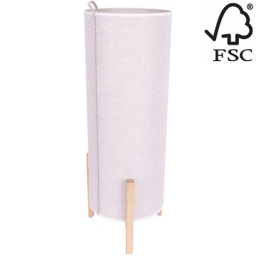 Pöytävalaisin CASIOPEA 1xE27/40W/230V 70 cm tammi – FSC sertifioitu