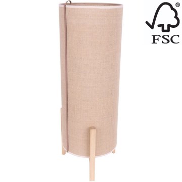 Pöytävalaisin CASIOPEA 1xE27/40W/230V 70 cm tammi – FSC sertifioitu